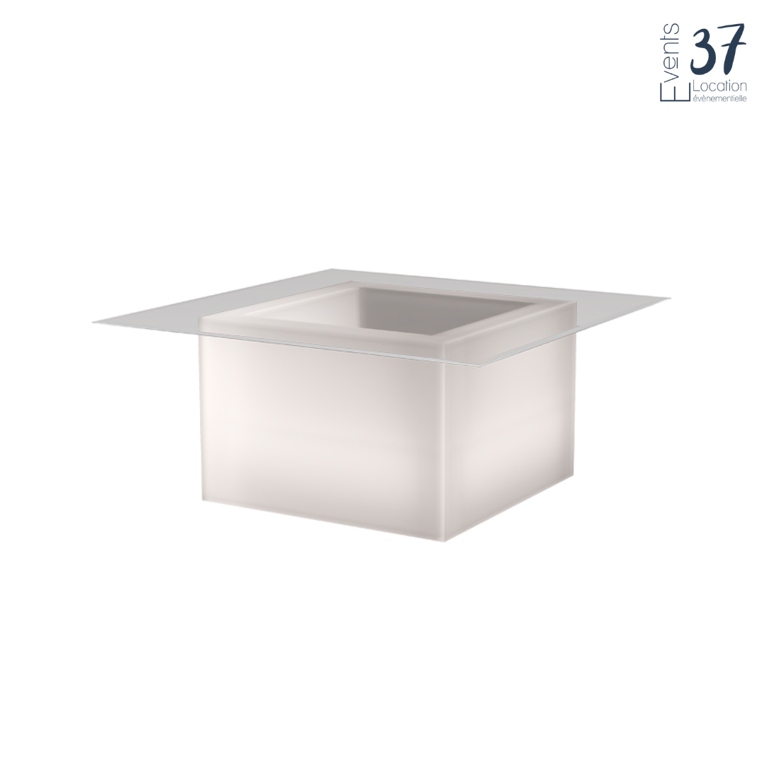 Table Basse Carrée avec le bac à glace