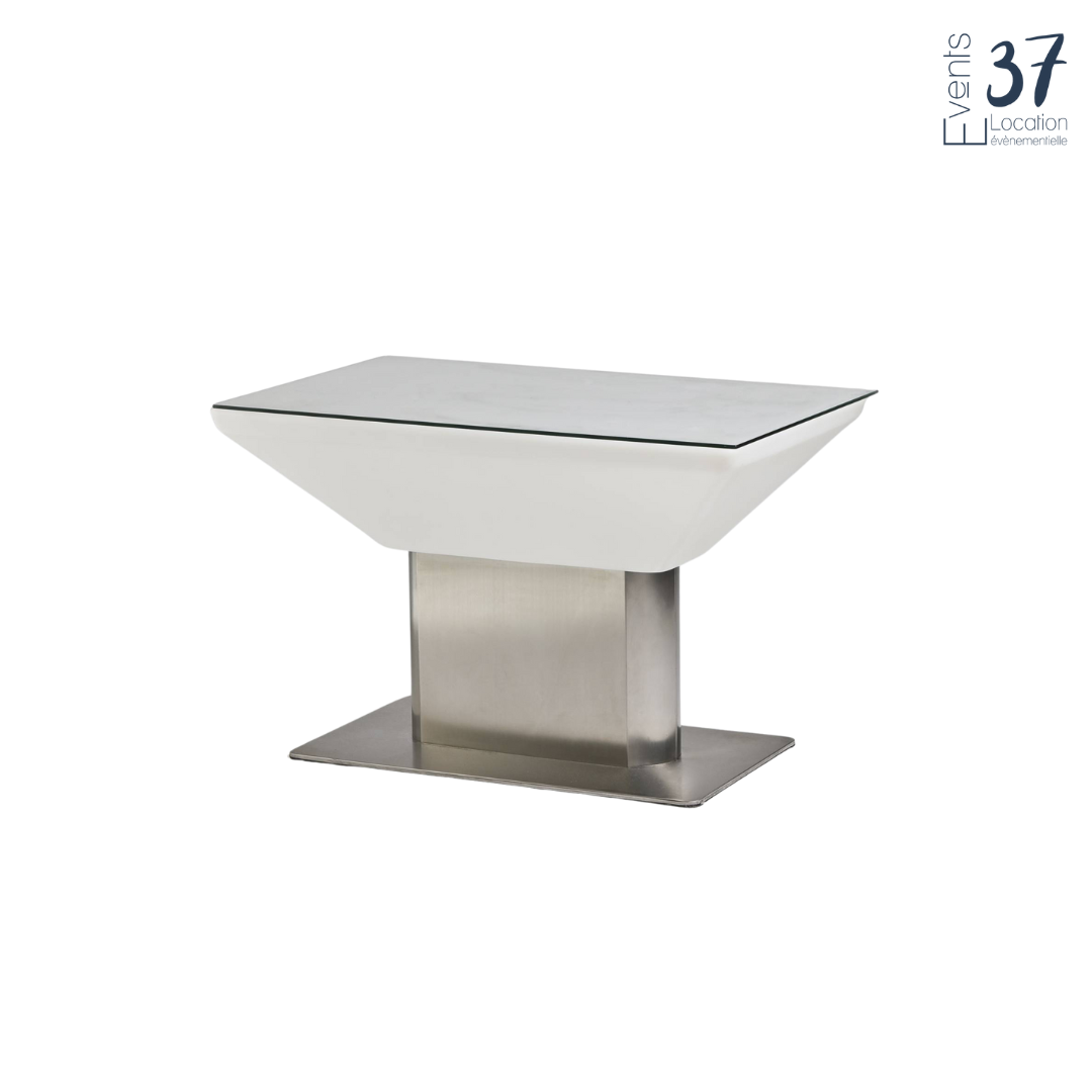 Table Basse  Métal Brossé Rectangulaire