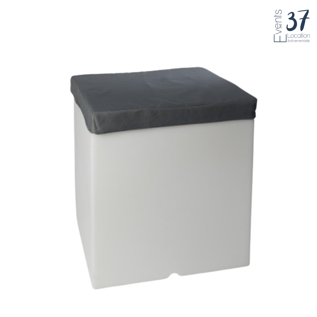 Cube Lumineux avec coussin - 40cm