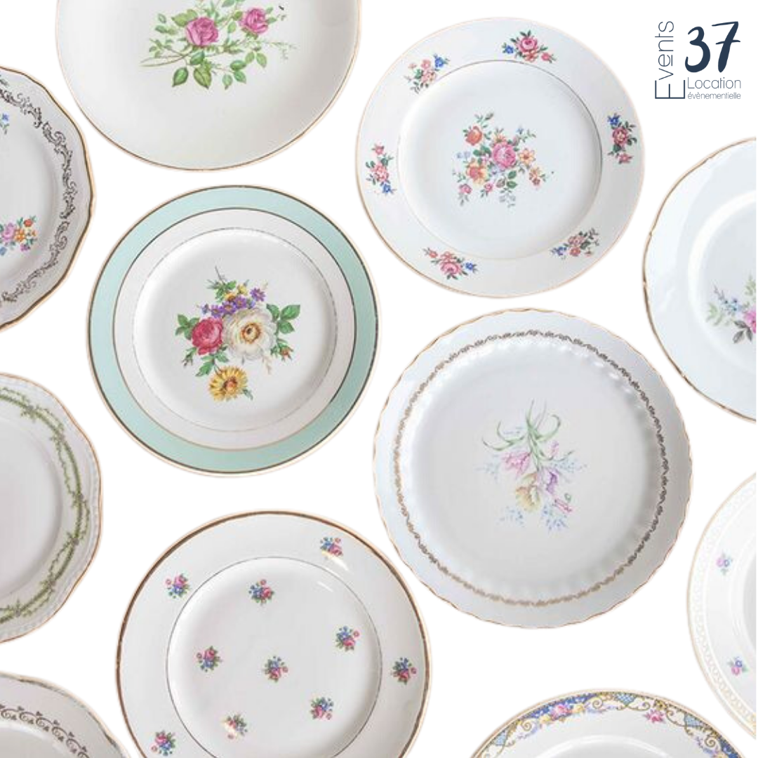 Assiette Vintage (Dépareillée) 21 cm