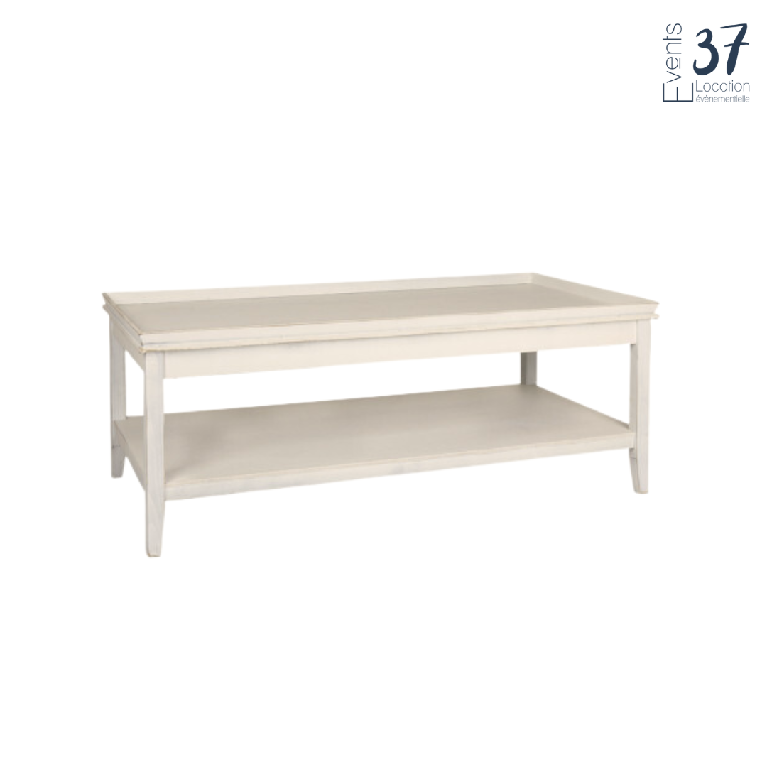 Table basse blanche