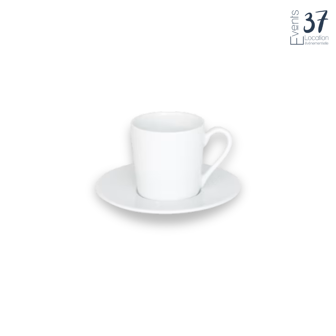 Tasse à café design avec soucoupe