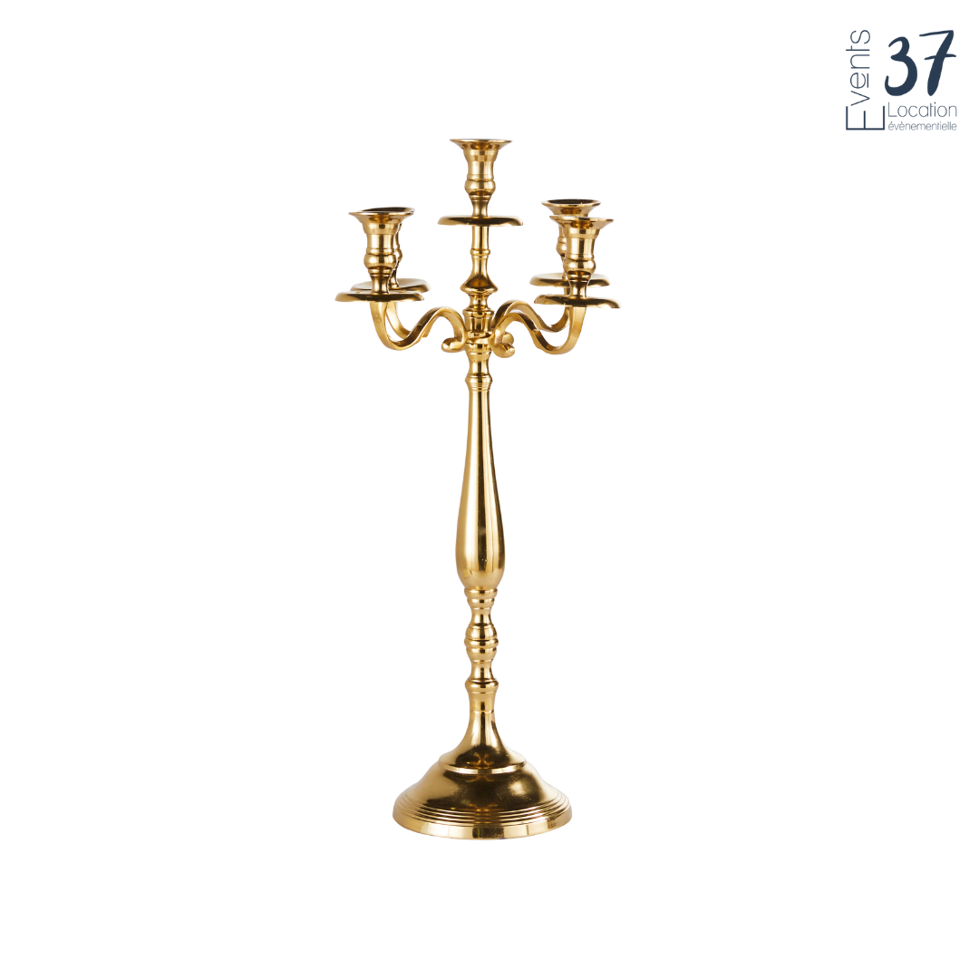 Chandelier 5 branches or - 48cm