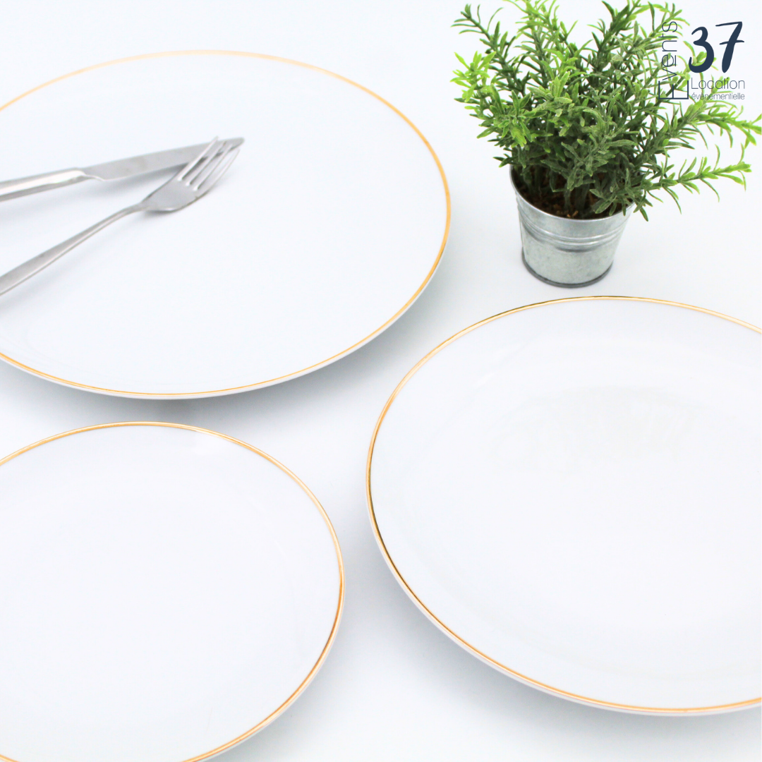 Assiette Filet Or 31 cm