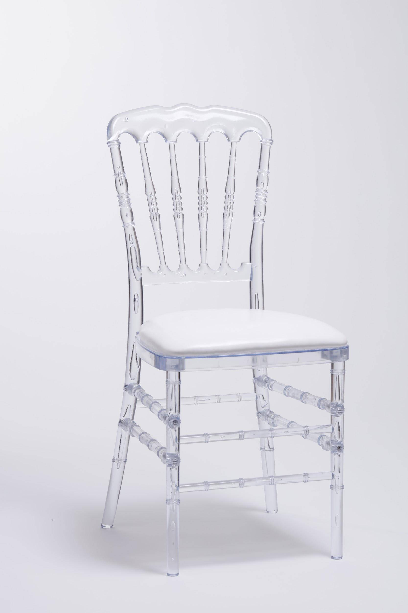 Chaise Cristal assise blanche